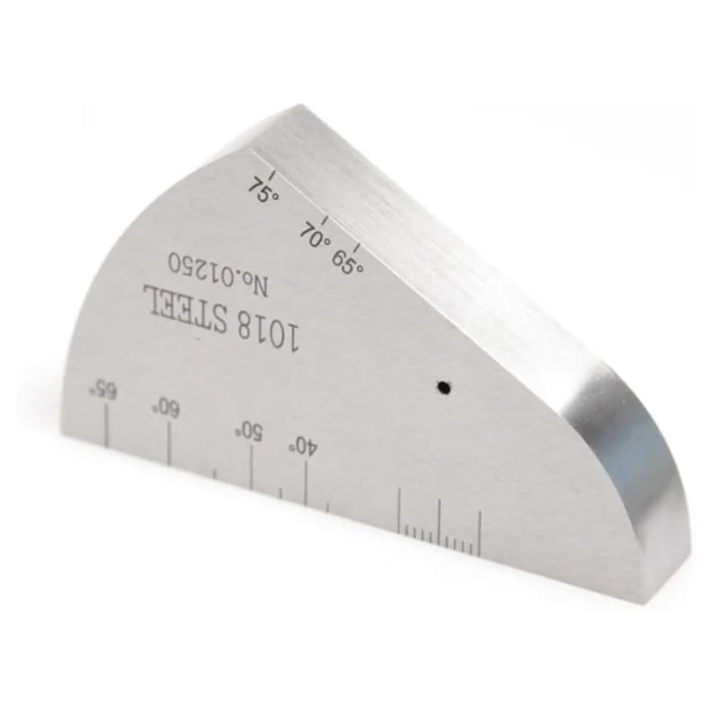 VTSYIQI Ultrasonic Flaw Detector Standard Test Block Calibration Test Blocks with Thickness 25mm Hole Diameter 1.5mm 1018 Carbon Steel According to BS2704 and ISO 7963 Engraved Reference Mark Scales From 35 to 75 Degrees