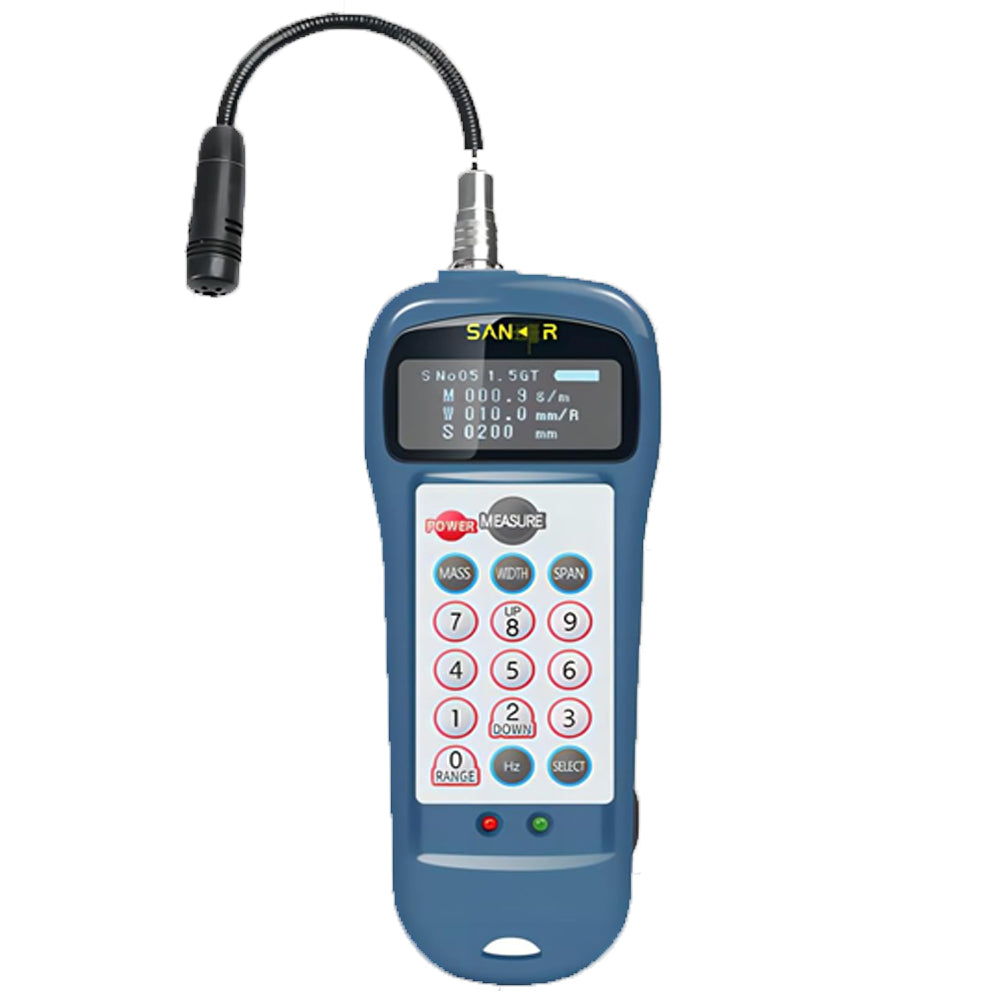 VTSYIQI Sonic Belt Tension Meter Tester Belt Tension Measuring Instrument with Measurement Time 0.2s Belt Tension Range 0.01N-99900N Frequency Range 10.0Hz-5000Hz Stores 500 Sets of Measurement Data for Belt Tension Testing