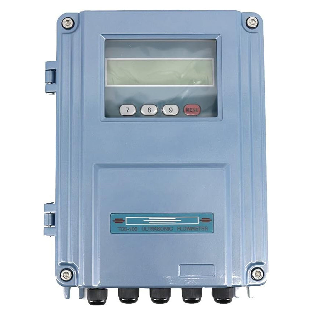 VTSYIQI Wall Mounted Digital Water Ultrasonic Flow meter Flowmeter With High Temperature Medium Transducer Pipe Size DN50mm to DN700mm Liquids Temperature 0 to 160 degree