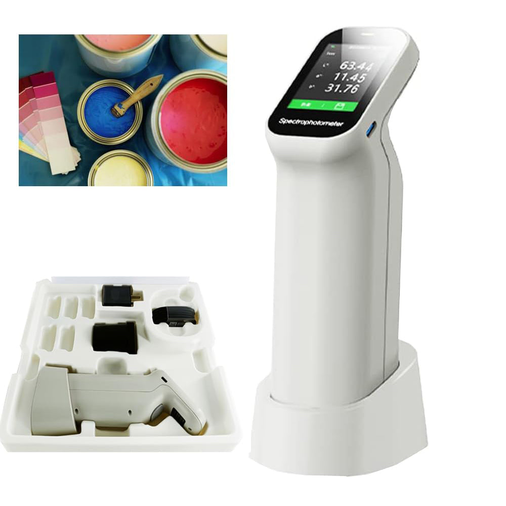 VTSYIQI Touch Screen Colorimeter Color Meter Tester with 6mm Measuring Aperture Repeatability ΔE*ab≤ 0.03 for Coating Ceramic Plastic Paint Color Measurement Comparison