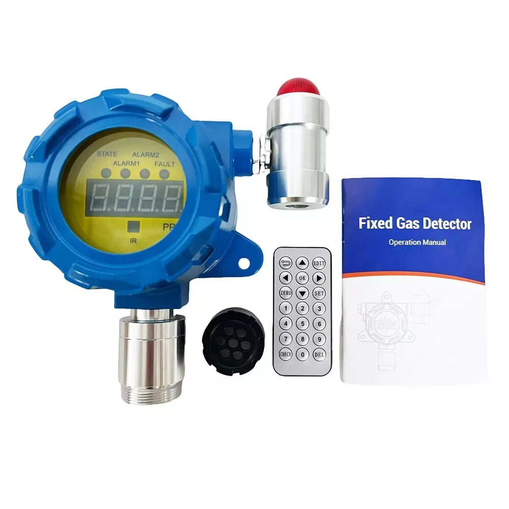 VTSYIQI VOCS Gas Detector Volatile Organic Compounds Gas Monitor with Measuring Range 0-100ppm Wall-mounted Installation Method Single Input 4~20mA and RS485 Resolution 1ppm Sound and Light Alarm
