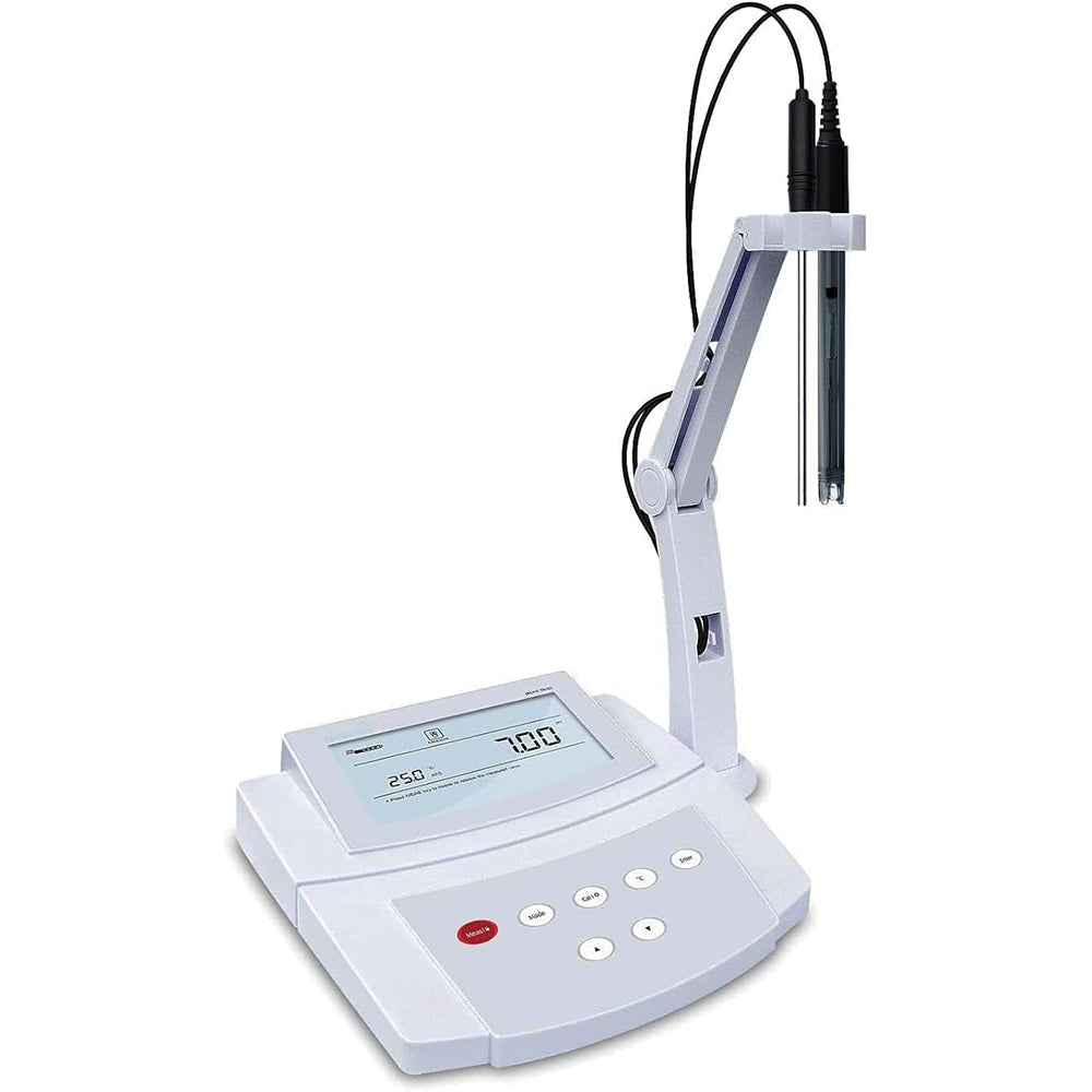 VTSYIQI Labrorary pH Meter Digital Benchtop pH Analyzer with ORP Range -1999.9 to 1999.9 mV Accuracy ±0.2 mV Auto-read Function Expanded Memory Stores USB Communication Interface