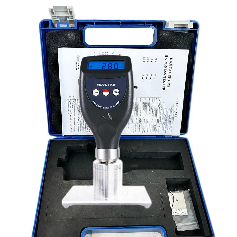 VTSYIQI Digital Screen Tension Meter Digital Screen Printing Tension Meter with LCD Digital Display Eliminating Reading Error High Accuracy Measurement Range 7~20N/cm Resolution 0.1 for Screen Tension and Stencil Tension Measurements