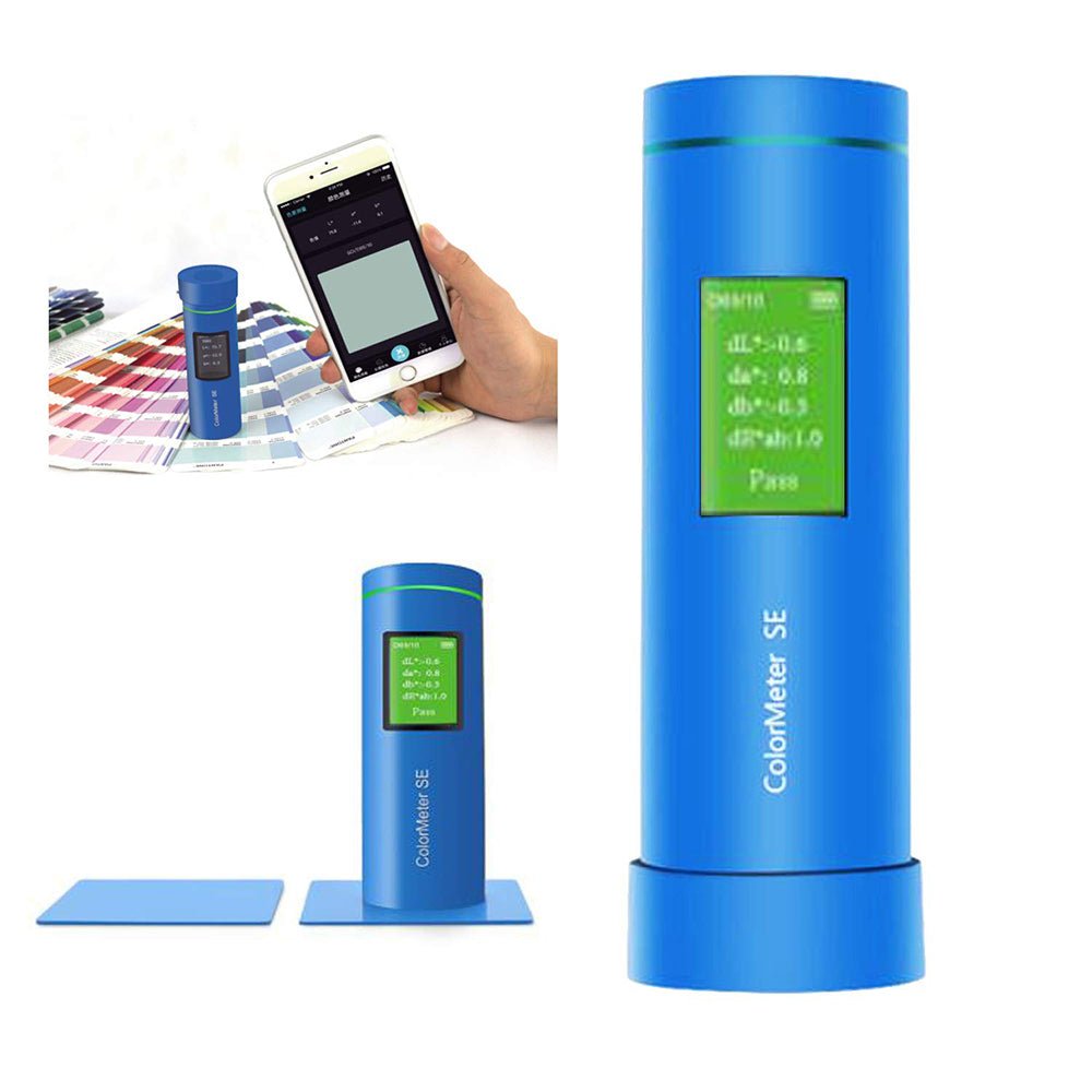 VTSYIQI Lab Color Meter Colorimeter Color Difference Chromatic Value with Caliber 8mm 1.14inches Full Color Screen Display Auto Calibration for Plastics Printing Packaging Textile Clothing