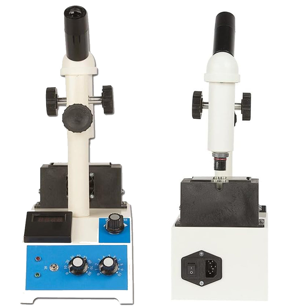 VTSYIQI Melting Point Apparatus Microscope Digital Melting Point Tester Meter Device Instrument with Range Room Temperature ~ 320 °C Monocular Microscope Minmum Display 0.1℃ for Pharmaceuticals Chemicals Textiles Fuels