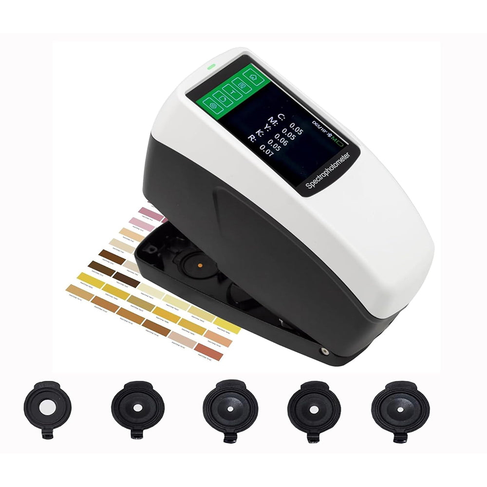 VTSYIQI Spectrodensitometer Multi-Aperture Color Densitometer with Measurement Repeatability dE*ab≤0.02 Caliber 11mm 10mm 6mm 5mm 3mm 10000 Items Mass Storage Wavelength Range 400-700nm for Printing Packaging Offset Test