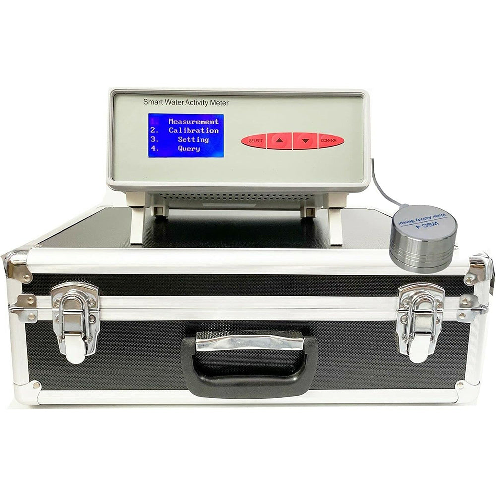 VTSYIQI One Channel Water Activity Meter Benchtop AW Tester with 2000 Sets Circularly Record One WSC-4 Point Sensor Accuracy ±0.015aw Range 0 to 1.000aw 5000 Groups Data Storage Print