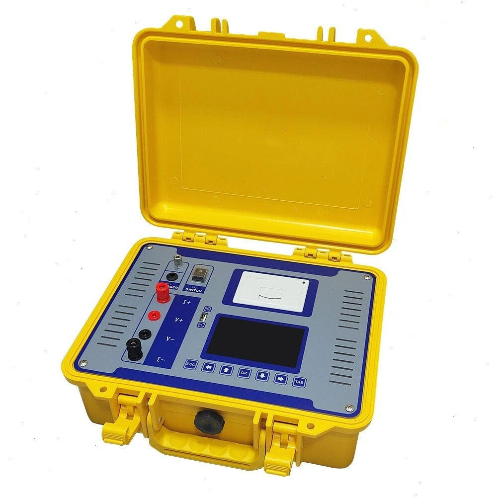 VTSYIQI Transformer DC Resistance Meter Transformer DC Resistance Testing Equipment with Range 30Ω -50K Ω(<5mA file) 500m Ω -80 Ω(100mA file) 100m Ω -25 Ω(300mA file) 50m Ω -8 Ω(1A file) 1m Ω -1.5 Ω(5A file) 0.0005-0.5 Ω(10A file)