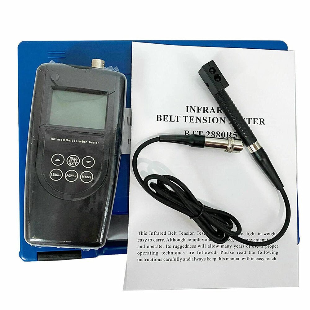 VTSYIQI Infrared Belt Tensiometer Tension Meter Tester Gauge Belt Tensiometer with Range 10Hz~500Hz Laser Sensor Measurement Measure for Digital Motor Tensiometer