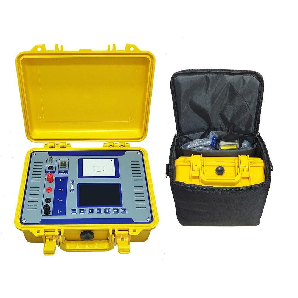 VTSYIQI 10A Transformer DC Resistance Tester Meter with Resolution 1μΩ Output Current Automatic, 10A, 5A, 1A, 300mA, 100mA,<5mA for Installation Overhaul on-Load Tap-Changer Replacement handover Testing and Preventive Testing in The Power Sector
