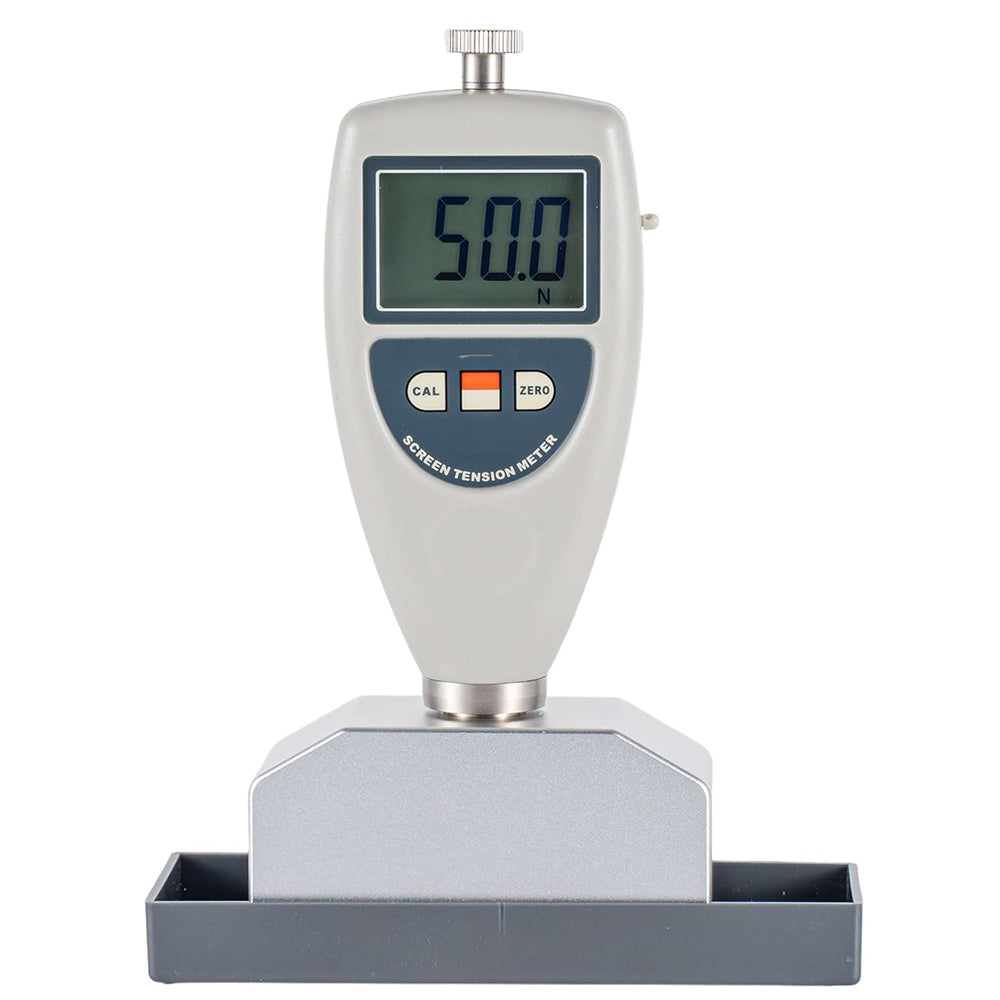 VTSYIQI Wire Mesh Tension Meter Digital Screen Printing Tension Meter with Fiducial Error 5% Display Range 0~50 N/cm Measurement Range 7~40 N/cm High Accuracy LCD Digital Display Eliminating Reading Error