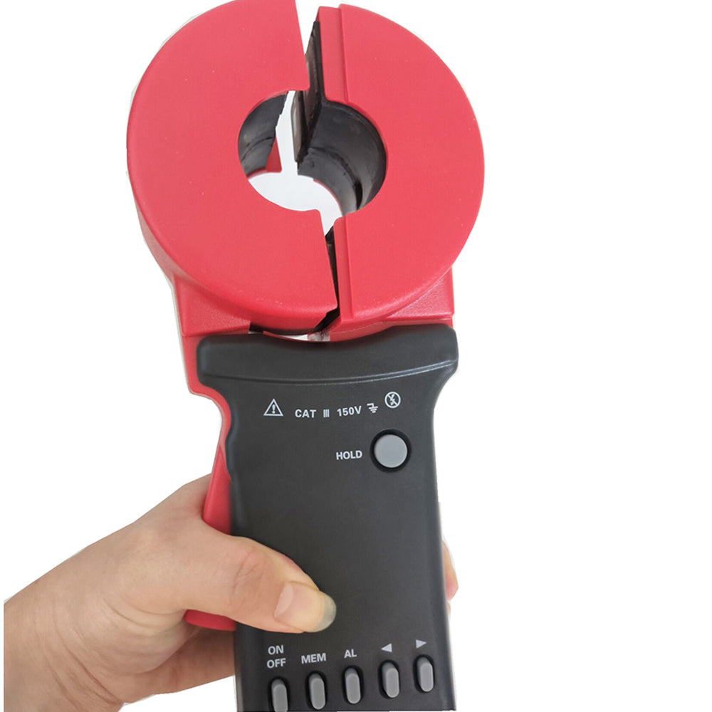 VTSYIQI Earth & Ground Resistance Testers Ground Resistance Tester with Resistance Resolution 0.001Ω Data Storage 99 Groups Resistance Range 0.010Ω~1200Ω Current Range 0.00mA~20.0A for Grounding Down Leads Leakage Current Measurement