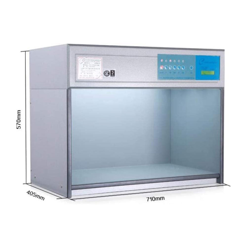 VTSYIQI Color Matching Light Box 5 Color Assessment Cabinet Color Viewing Cabinet with 5 Light Sources D65 TL84 F UV CWF Colors Appear Differently Under Different Lighting Source