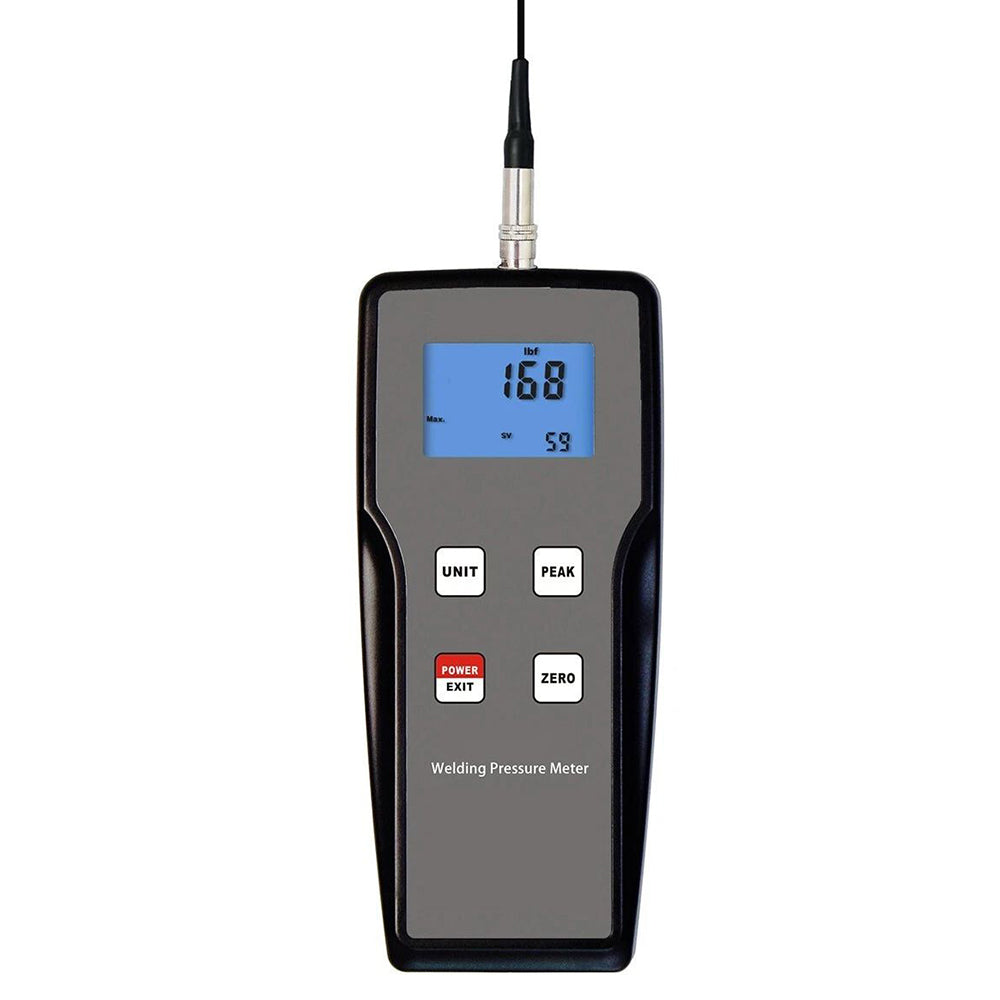 VTSYIQI Portable Welding Pressure Meter Welding Pressure Gauge with Force Range ±10kgf ±98N ±22Lbf Resolution 0.001kgf 0.001N 0.001Lbf Accuracy ± 0.2%FS ± 1Digit Peak Value Measurement Real Time Measurement Digital LCD Display
