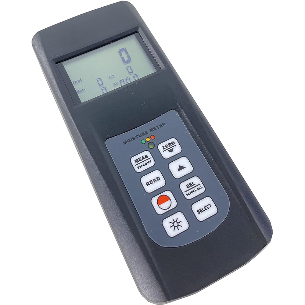VTSYIQI Paper Moisture Tester Paper Humidity Meter Analyzer with LCD Display 240 Data Sets Can be Stored Contact Type Sensor Type Resolution 0.1% Measurement Range 0% to 50% (Cd08) 0%~100% (Cd11) 0%~40% (Cd12) 0%~18% (Cd10)