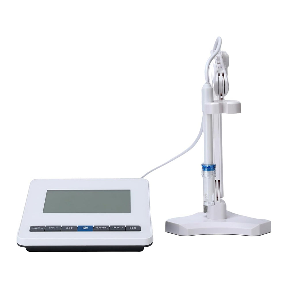 VTSYIQI Benchtop PH Meter with PH Buffer Powder 5 Points Calibration 500 Sets Data Storage mV Measuring Range -2000~2000mV pH Measuring Range -2.00~20.000pH Instrument Level 0.001 Automatic/Manual Temperature Compensation