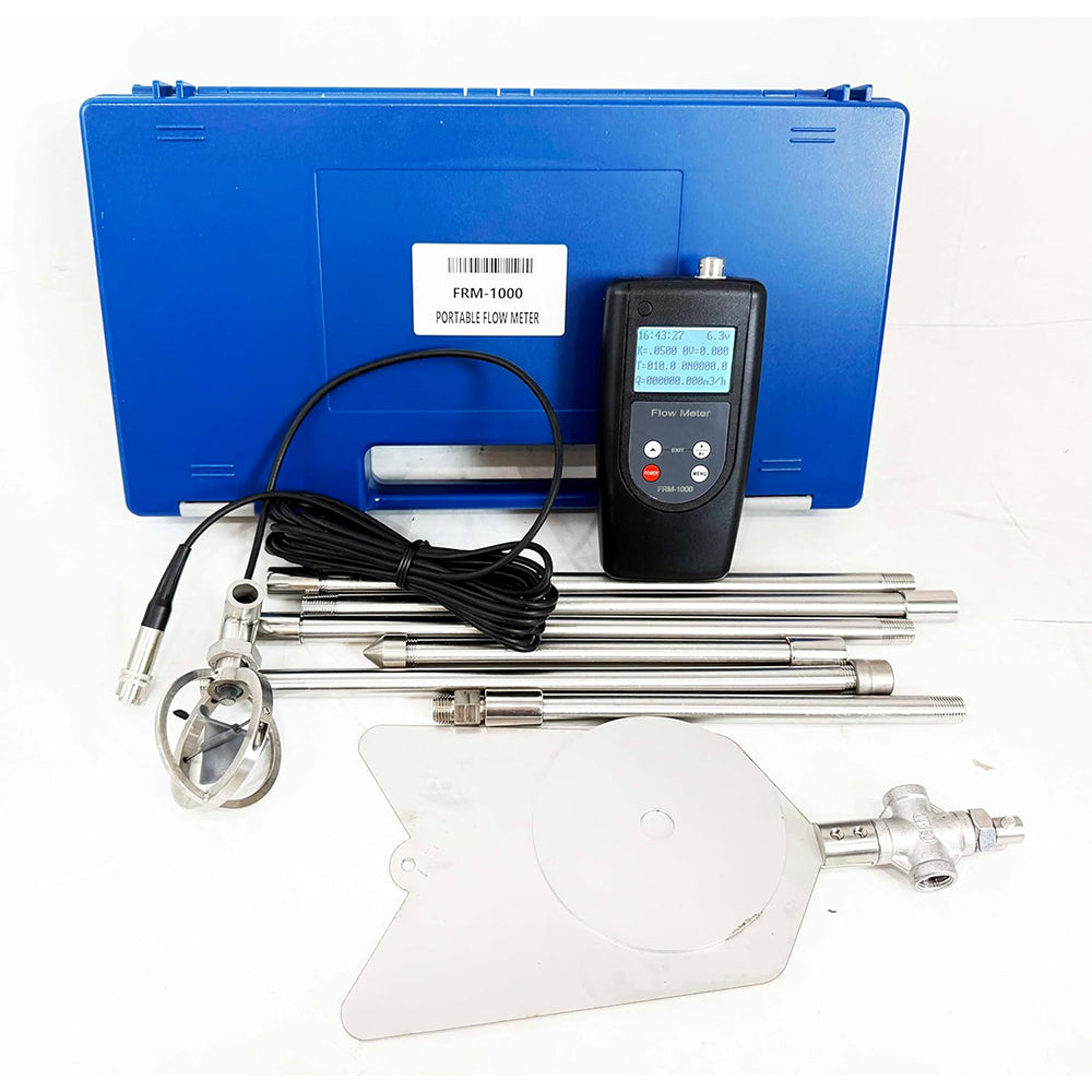 VTSYIQI Water Speed Meter Water Flow Rate Tester Water Velocity Meter with Pole Positioning Measurement Temperature Range -10°C-50°C LED Backlight Speed Range 0.01-10.00 m/s Measurement Error ≤1. 5%