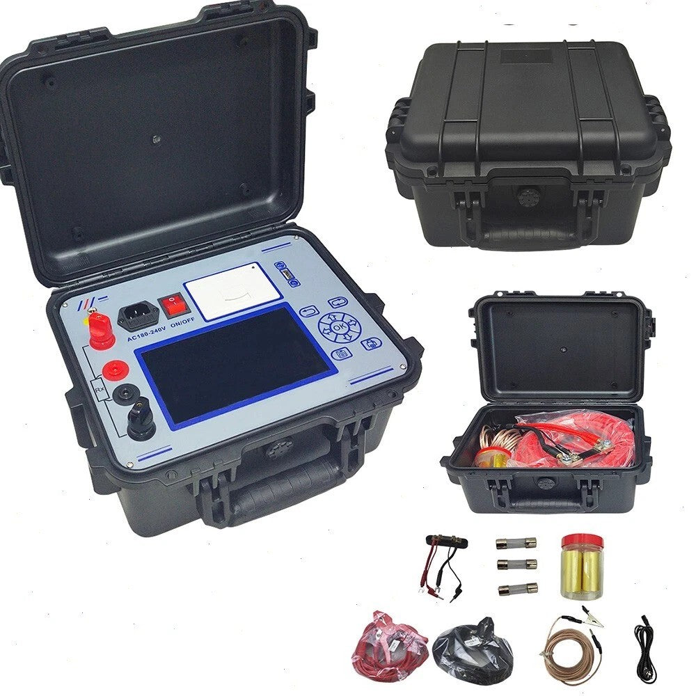 VTSYIQI Contact Resistance Meter Switch Circuit Breaker Test Equipment with Resolution 0.001μΩ Test Current Accuracy ± 5% Measurement Range 0-50mΩ Test Current DC 50/100A Output Printing Function for Circuit Breaker Switch Leakage Test
