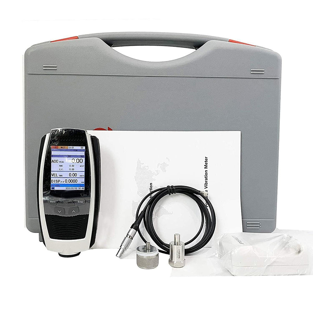 VTSYIQI Portable Vibration Tester Vibration Instrument for Using Machinery Manufacturing Electric Power Metallurgy Vehicles and Other Fields with Measure Range Acceleration(0.1~392) m/s Velocity(0.01~80) cm/s Displacement(0.001~10) mm