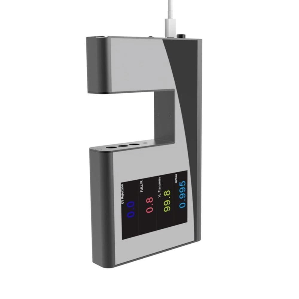 VTSYIQI Light Transmittance Meter Tester for Glass Film Plastic with Ultraviolet Visible Infrared Illumination Light Source Measuring Wavelength Range Visible Light 380nm-760nm Infrared Peak Wavelength 940nm Resolution 0.1%