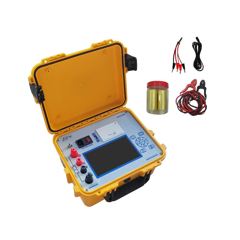 VTSYIQI Transformer Winding DC Resistance Tester Transformer DC Resistance Meter with Measuring Range 0.001 Ω to 20KΩ Resolution 0.1 μΩ Output Current 20A, 10A, 5A, 1A, 200mA, 100mA, ≤ 10mA High-Speed ARM Control