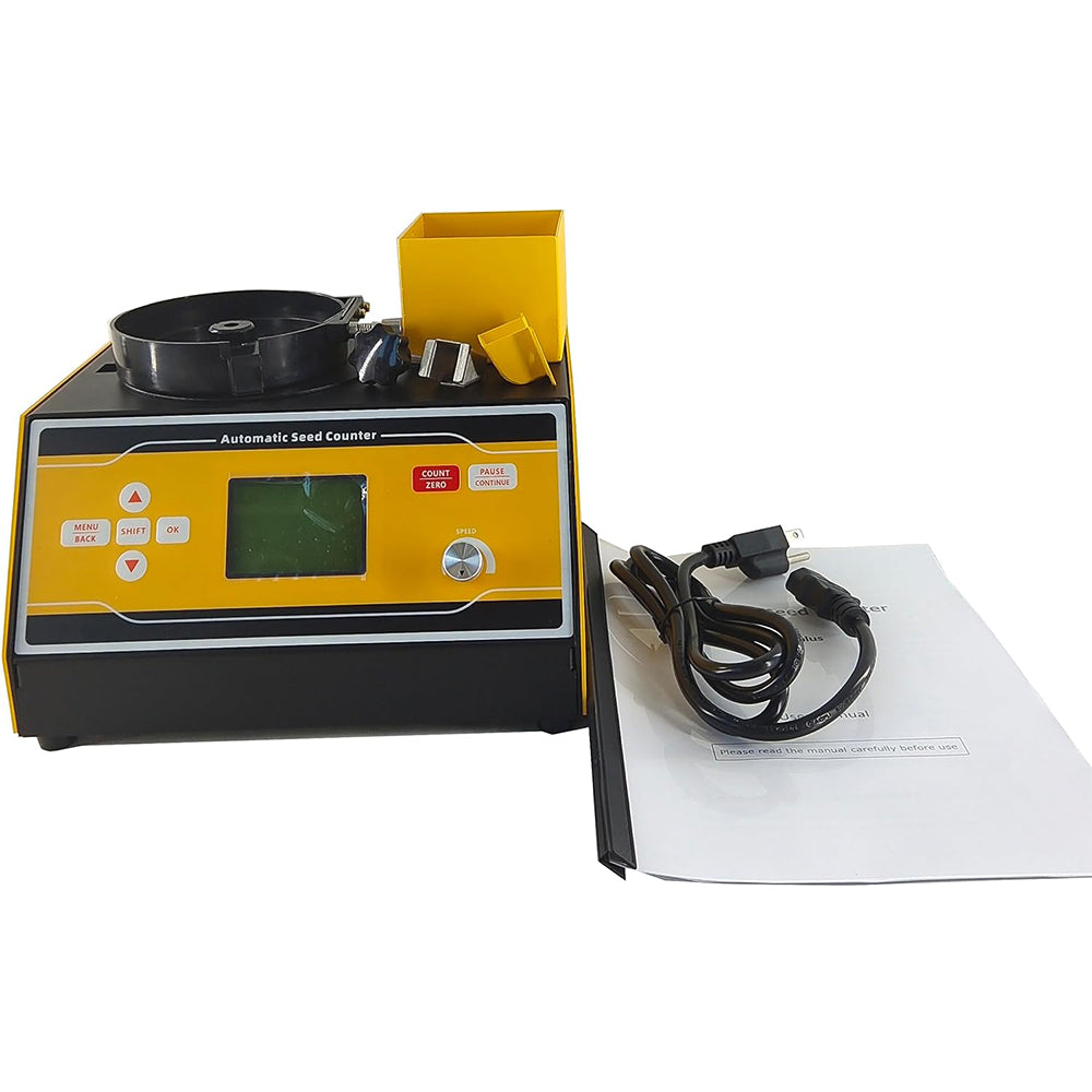 VTSYIQI Seed Counting Machine Automatic Seed Counter with Speed ≥1000 /3min Accuracy ±2‰ Adjustable Counting Speed Free Count and Bulk Count Modes Counting Range 1 to 12mm for Rice Wheat Sorghum Corn Etc