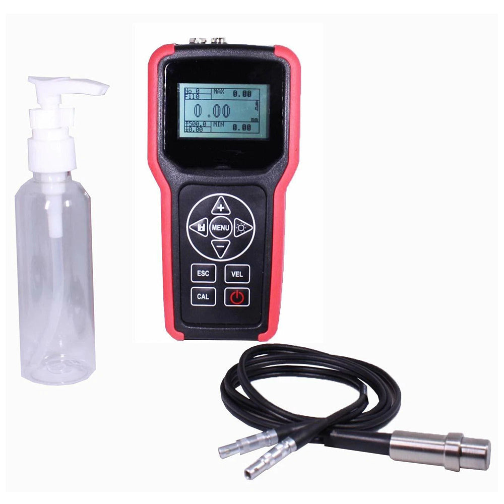 VTSYIQI Digital Ultrasonic Thickness Gauge Ultrasonic Thickness Testing Equipment with Measuring Range 0.75 to 400 mm/0.03 to 15.74 Inch Resolution 0.1mm/0.01mm Single Point Mode and Scan Mode Storage Function
