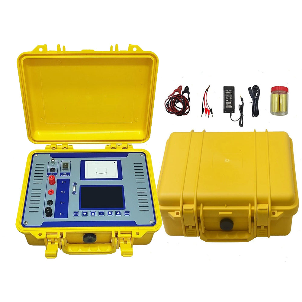 VTSYIQI Transformer Winding DC Resistance Testing Machine Transformer DC Resistance Meter with Accuracy 0.2% Automatic Data Refresh Output Current Automatic, 10A, 5A, 1A, 300mA, 100mA,<5mA Resolution 1μΩ