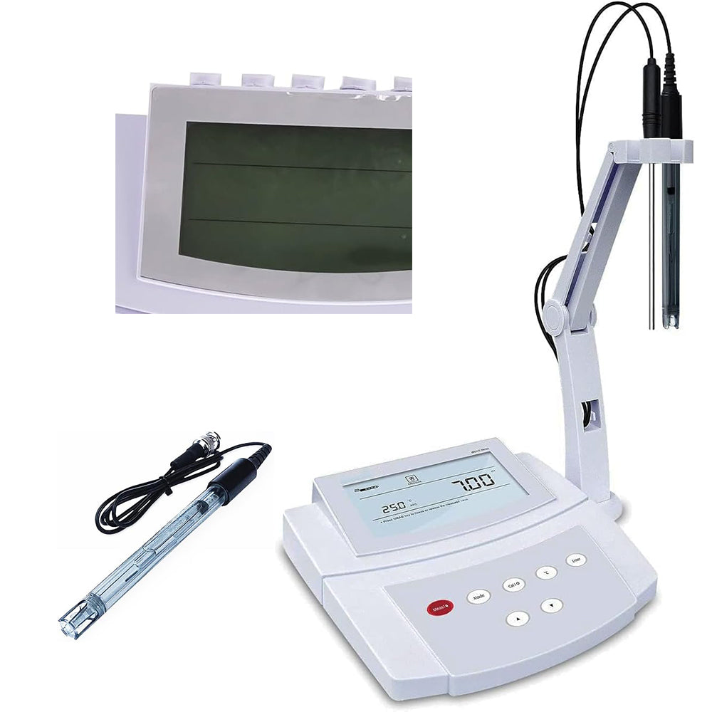 VTSYIQI Digital Benchtop pH Meter Lab pH Analyzer with ORP Range -1999.9 to 1999.9 mV Resolution 0.1 / 1 mV Selectable Calibration 1 point pH Range -2.000 to 20.000 pH Resolution 0.001 / 0.01 / 0.1 pH, selectable USB Communication Interface
