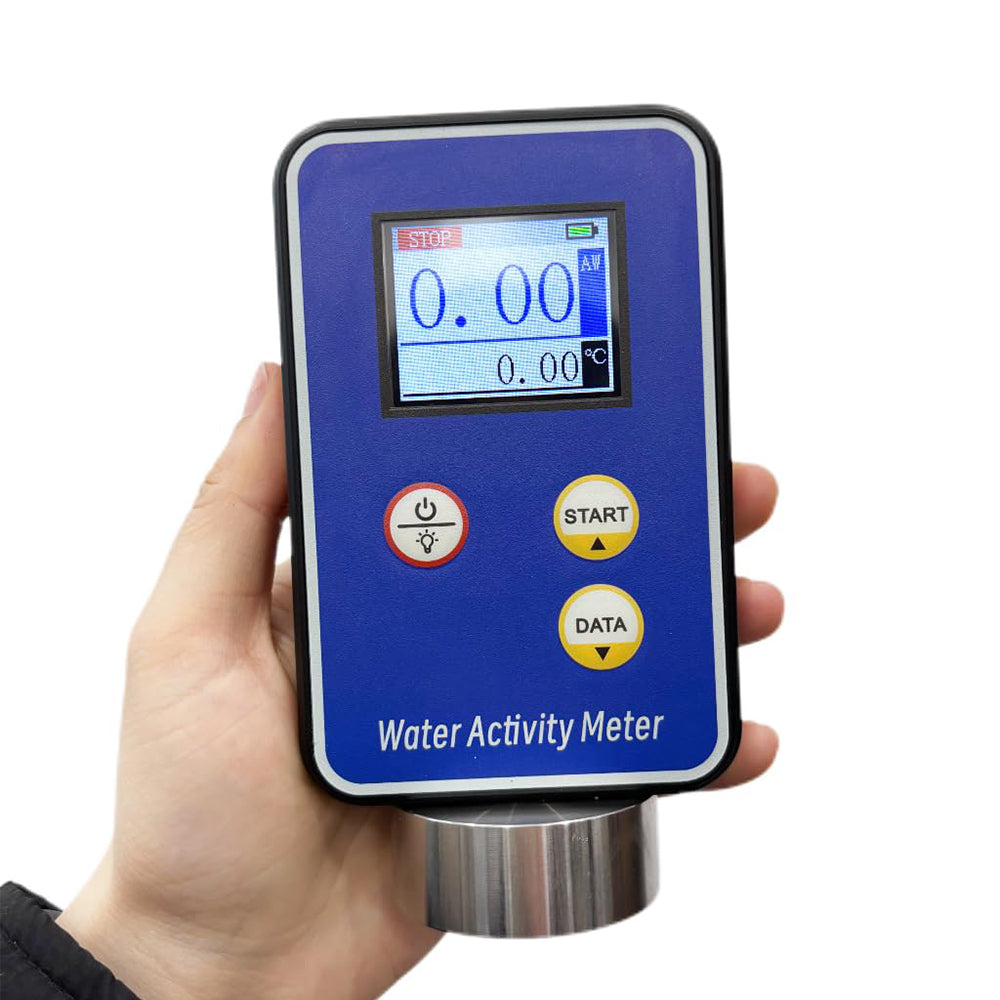 VTSYIQI Water Activity Measurement Instrument Handheld Water Activity Meter with Range 0.00-1.00aw Accuracy ±0.02aw Data Memorized 99 Groups Resolution 0.01 for Meat Cakes