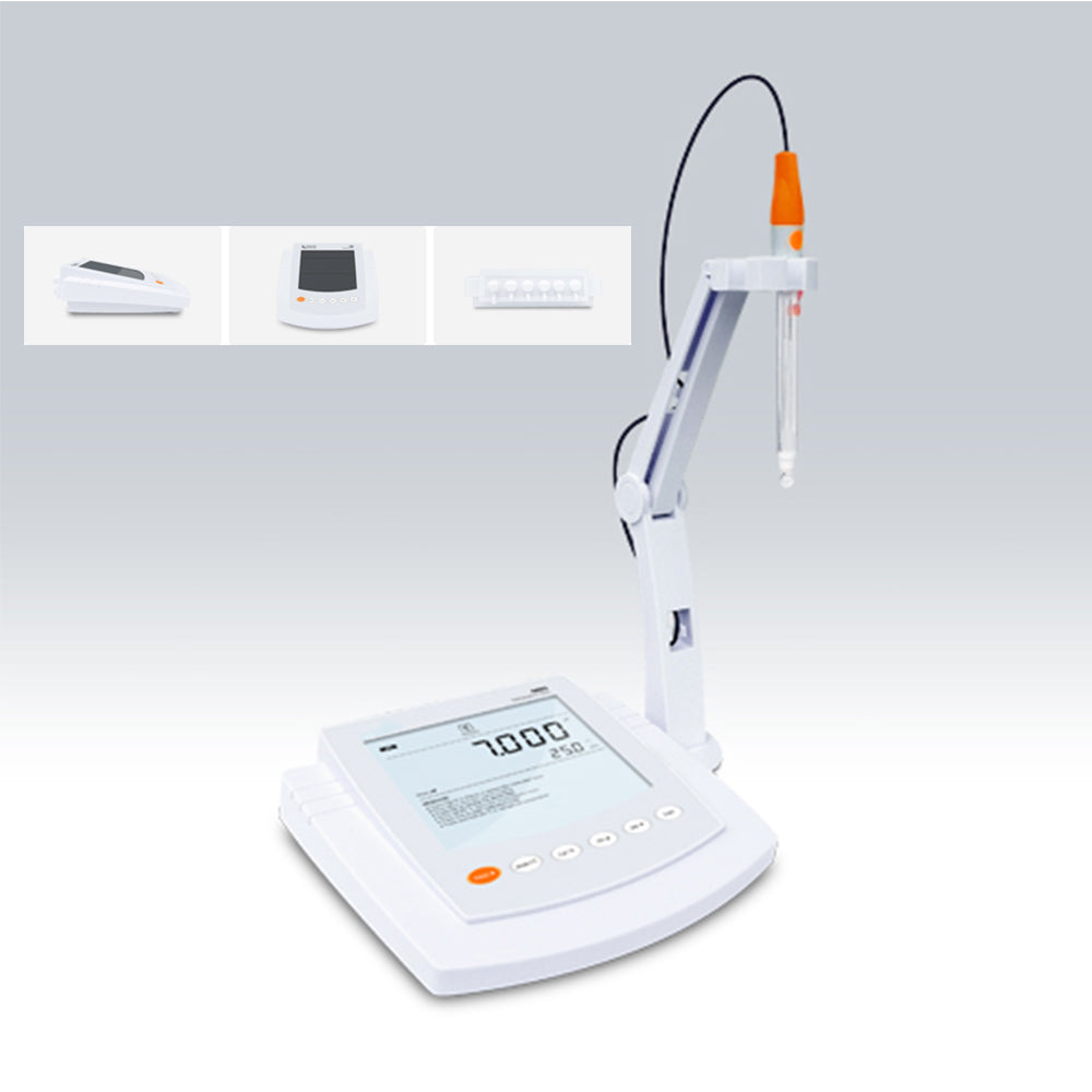 VTSYIQI Multi Parameter Water Quality Meter Lab Multiparameter Water Quality Meter with Conductivity Standard Solutions Accuracy ±0.002 pH Stores Up to 500 Data Sets USB Communication Interface for Measuring pH mV Conductivity TDS