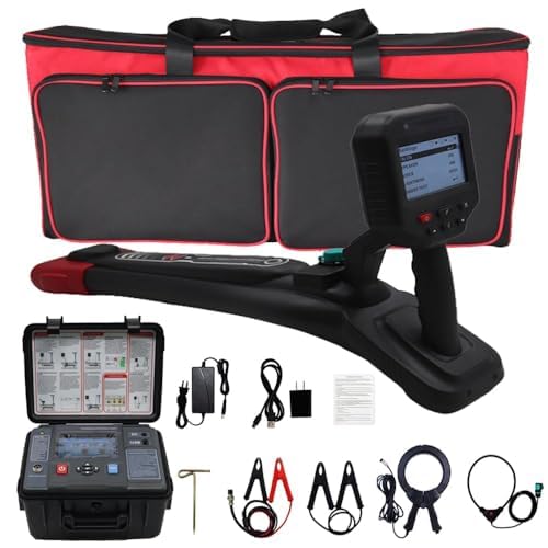 VTSYIQI Underground Pipe & Cable Locator Intelligent Cable Tracing With 20m Depth Accuracy ± 5% to -10% Anti-interference ability Sound Instructions Transmitter Receiver Tools For Cable Identification