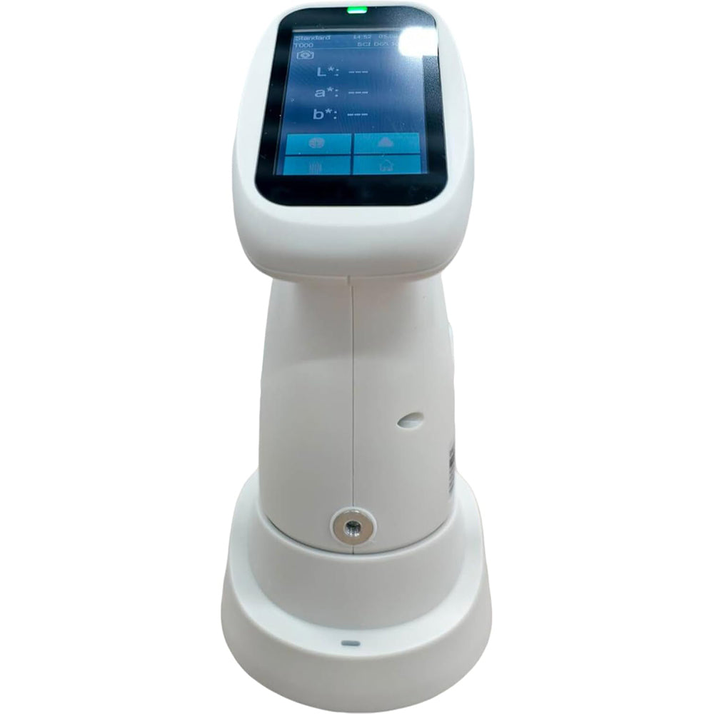 VTSYIQI Portable Spectrophotometer Color Difference Meter with Color Spaces CIE LAB,XYZ,Yxy,LCh,CIE LUV,s-RGB,HunterLab,βxy,DIN Lab99 CMOS Dual Beam Splitting Sensor Six Measuring Apertures Built-in Camera