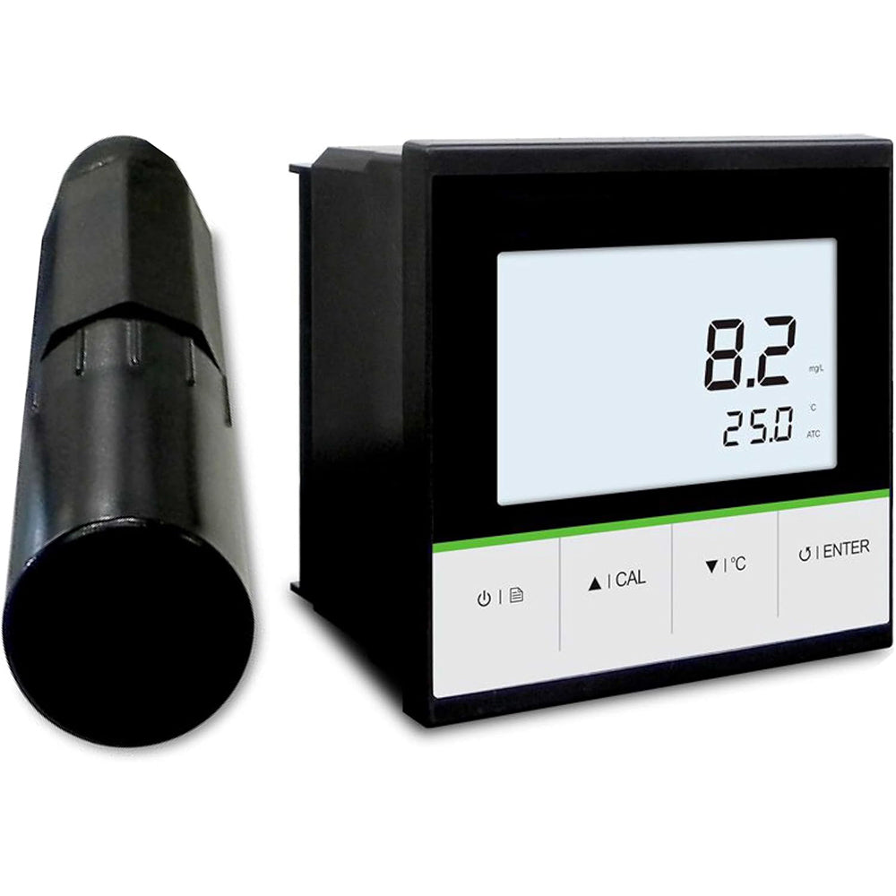 VTSYIQI Online Dissolved Oxygen Analyzer Online DO Controller with Dissolved Oxygen Range 0.00 to 20.00 mg/L Output 4 to 20 mA DO Electrolyte Solution Industrial Electrode Oxygen % Saturation Range 0.0 to 200.0%