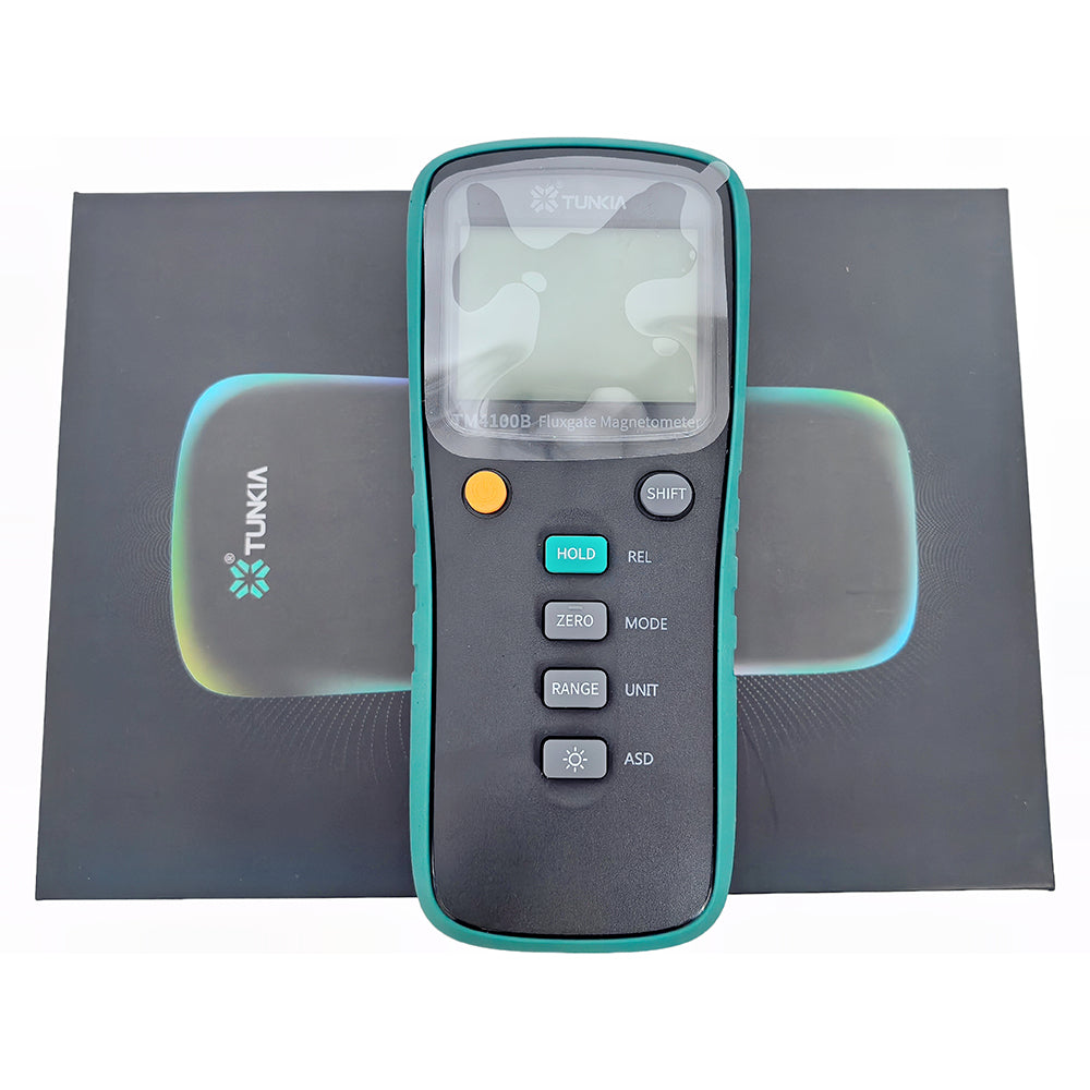 VTSYIQI Fluxgate Magnetometer High Sensitive Magnetometer Fluxmeter with Accuracy 2% Test Range 0~2000 Relative Measurement ModeμT mG Unit Switch USB Interface 5 Digits Display Frequency Range DC～400 Hz for  Measuring Low Magnetic Field