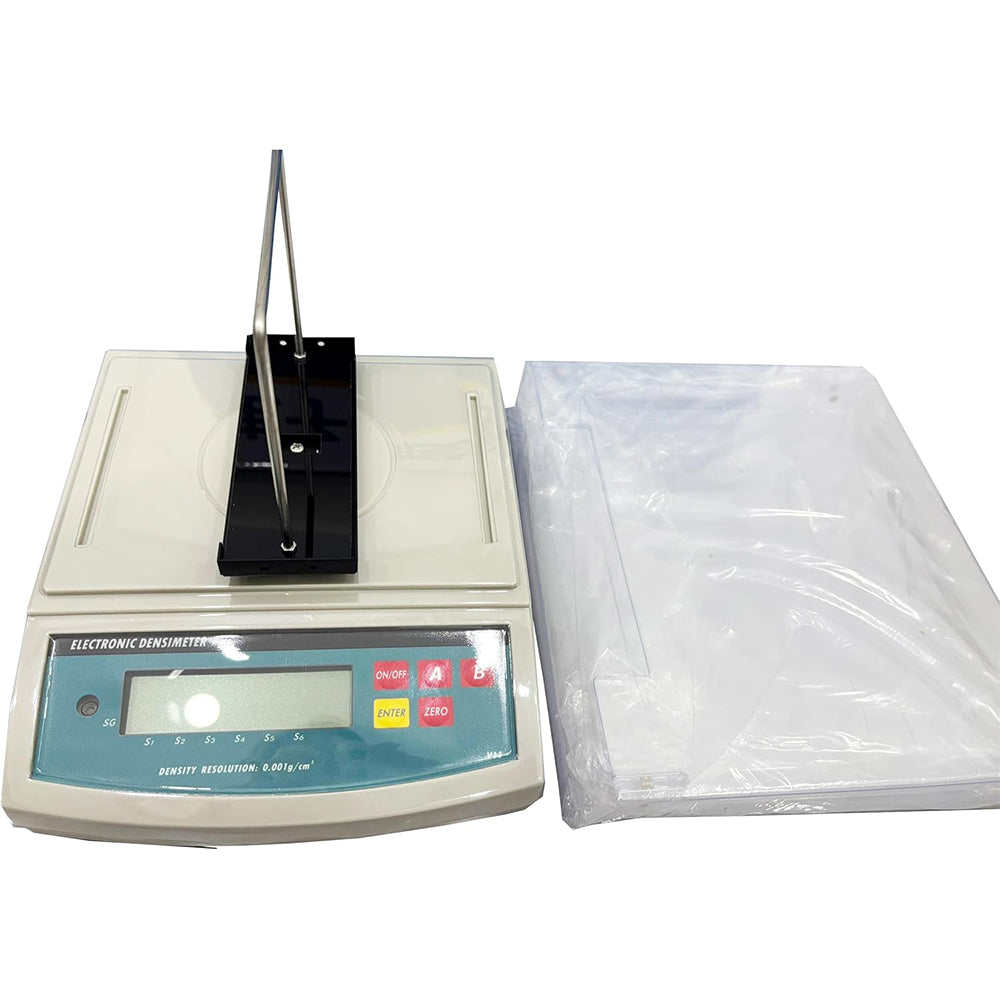 VTSYIQI Liquid Densimeter Liquid Density Meters with Maximum Weight 120g Measuring Range 0.0001—99.9999g/cm3 Density Resolution 0.0001 g/cm3 304 Stainless Steel Specific Gravity Measuring Frame