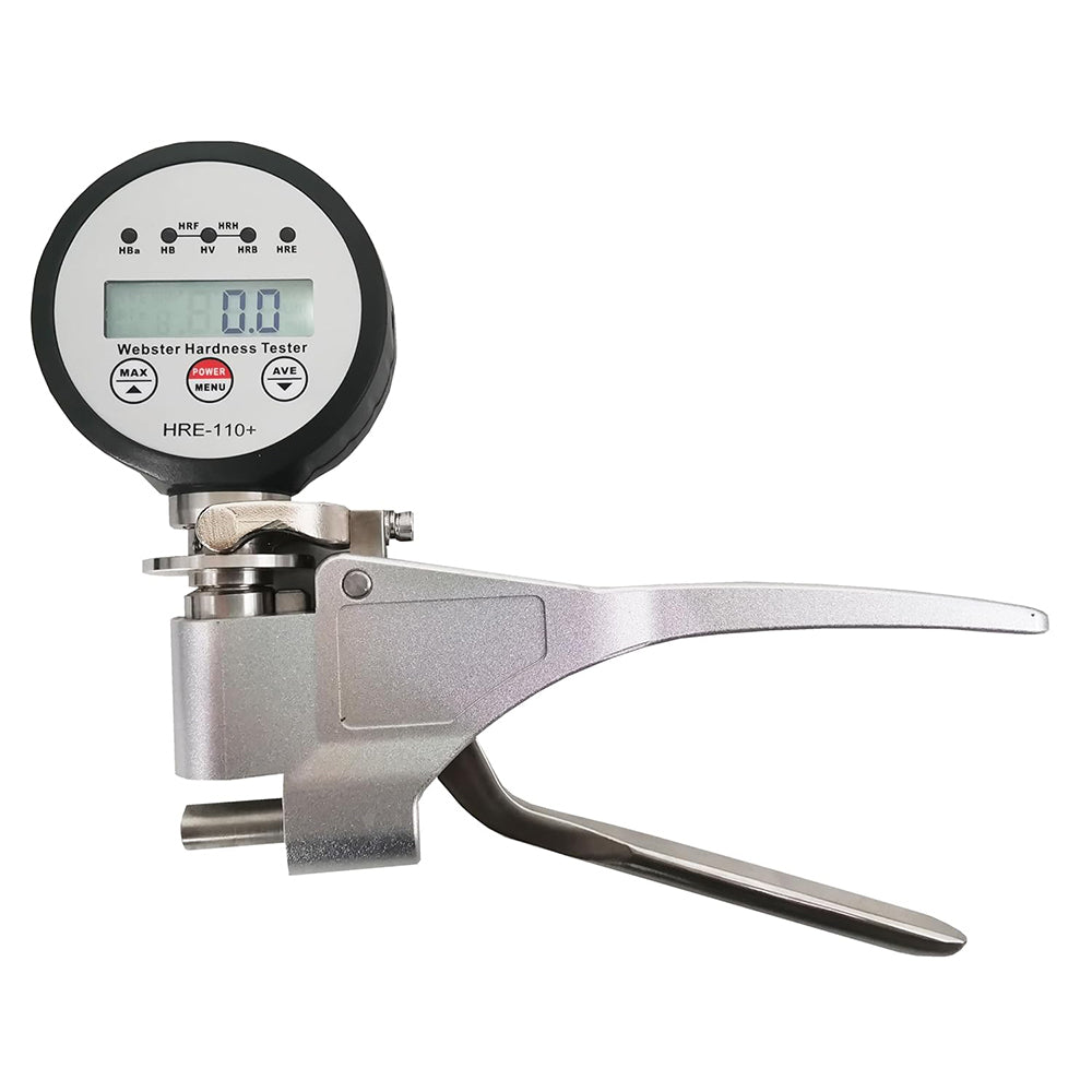 VTSYIQI Portable Webster Hardness Tester Aluminum Alloy Hardness Tester with Hardness Range 25-110HRE/58~131HV Directly Read Display Thick 0.6-6mm Inner Diameter＞10mm Range 0~20HW for Aluminum Alloy