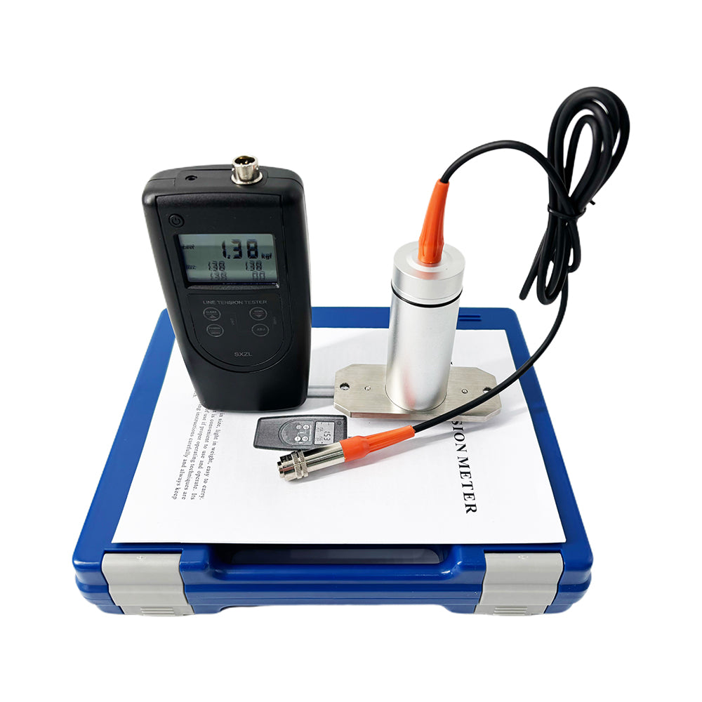 VTSYIQI Digital Line Tension Gauge Tester Meter with 4 Measurement Unit Kgf gf N Lbf Tension Range 0~2.0kgf; 0~2000gf; 0~19.6N; 0~4.4Lbf Resolution 0.001kgf; 1gf; 0.001N; 0.001Lbf for Testing Yarns Fibers Wires Optical Fibe