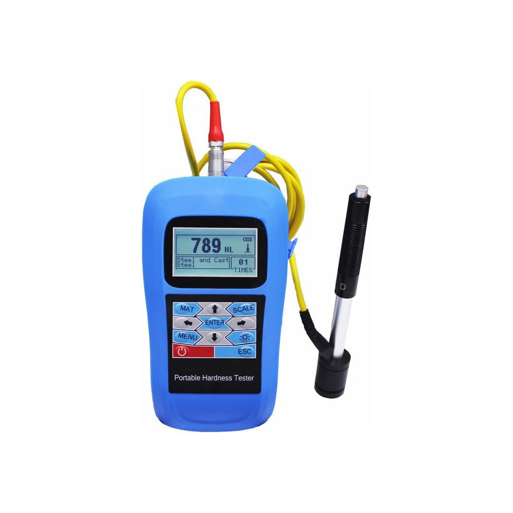 VTSYIQI Digital Leeb Durometer Portable Leeb Hardness Tester with Hardness Scale HL HB HRB HRC HRA HV HS Measuring Range (170-960)HLD,(17-68.5)HRC,(19-651)HB,(80-976)HV,(30-100)HS,(59-85)HRA,(13-100)HRB