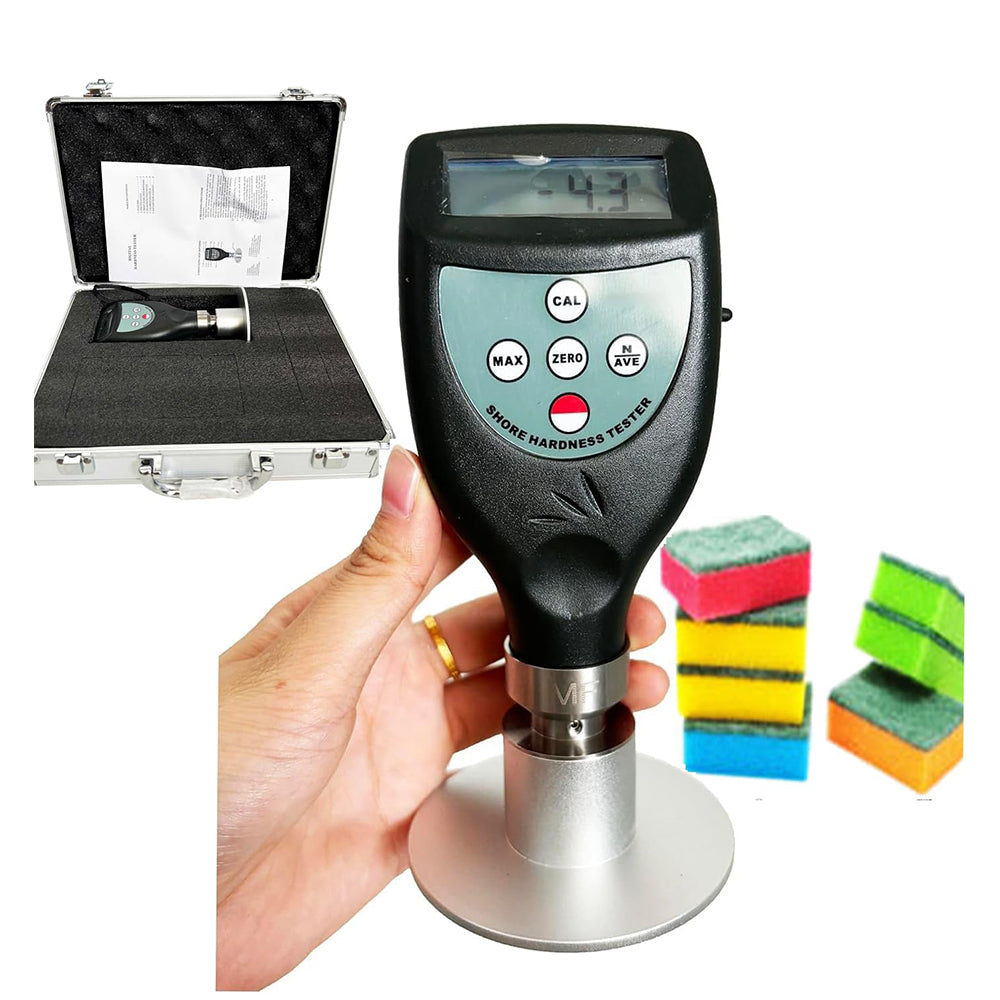VTSYIQI Shore MF Durometer Memory Sponge Hardness Tester Meter with Measurement Range 0~100HMF Resolution 0.1HMF for Measure the Hardness of Memory Sponges