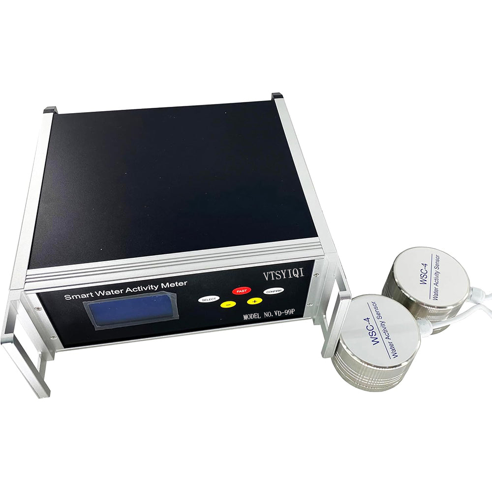 VTSYIQI Multi-Point Water Activity Analyzer Smart Food Water Activity Meter Tester with Measurement Points 2 Measuring Range Temperature -10℃～50℃ Water Activity 0～1.000aw Printer Function USB And RS232 Interface