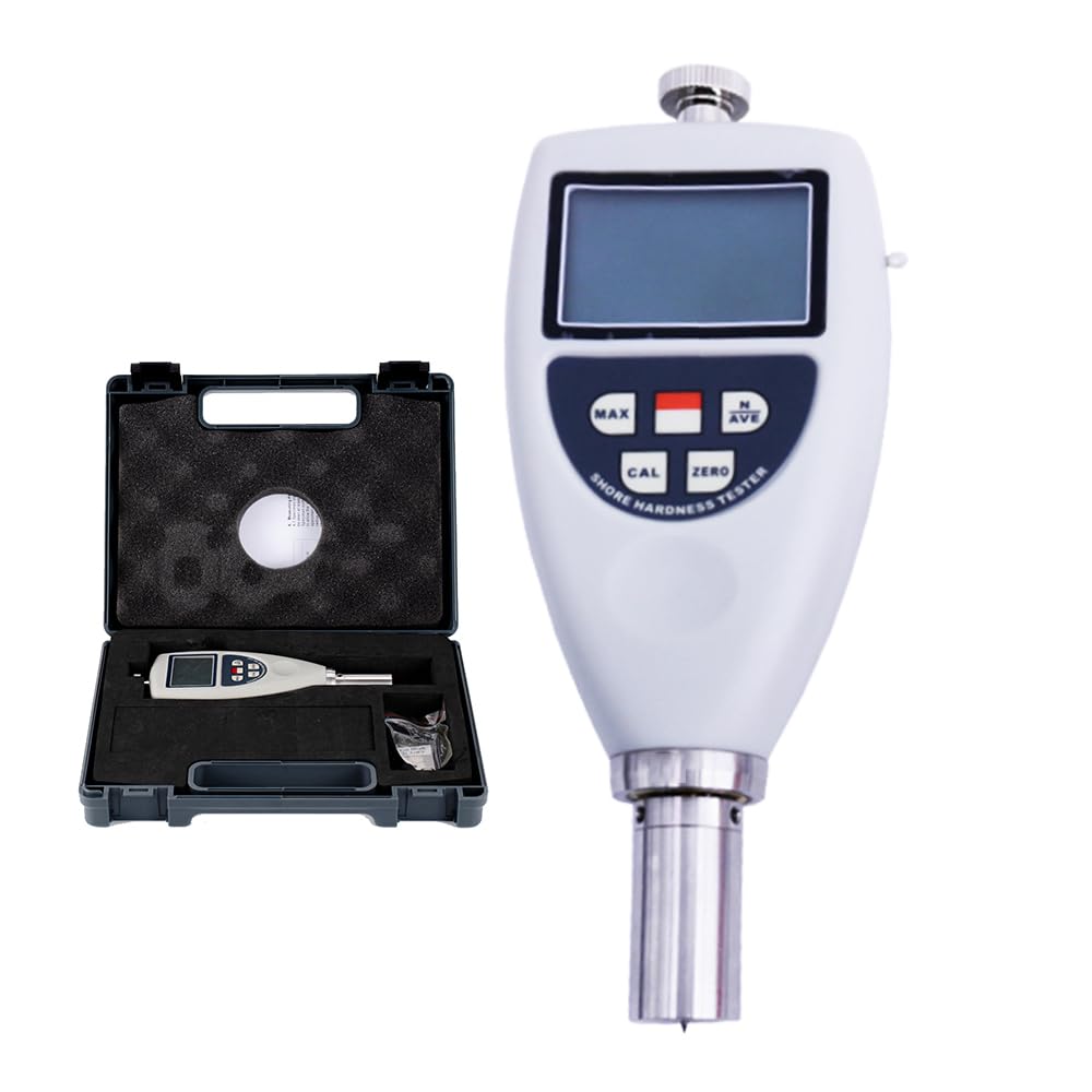 VTSYIQI Shore E Durometer Shore E Hardness Tester for Hard Sponge EVA Materials with Indenter R2.5 Spherical Radius Measurement Range 10~90HE