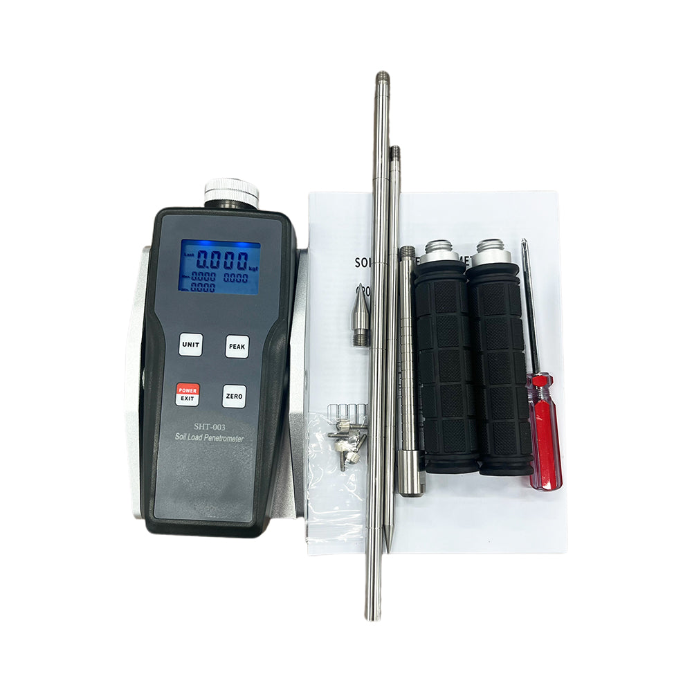 VTSYIQI Ground Bearing Capacity Detector Digital Soil Load Penetrometer Soil Compaction Tester with Range 0kg-100kg (0N-1000N) Test Depth 0cm-30cm for Testing The Dry Density and Uniformity of Backfill Soil