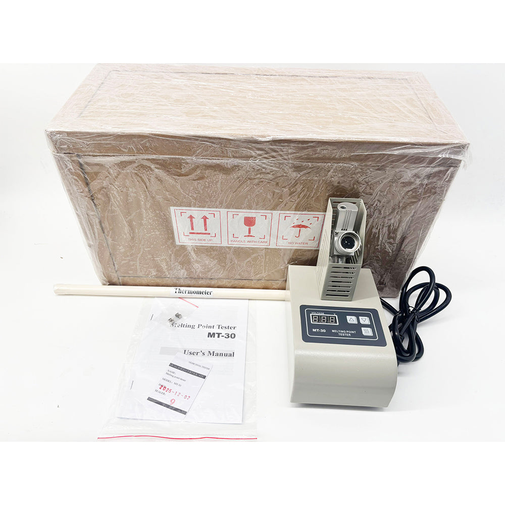 VTSYIQI Melting Point Apparatus Melting Point Tester for Melting Point of Reagents Fragrances Dyes with Melting Point Test Range (50-300)°C Melting Point Testing Accuracy ±1.0℃ Ambient Temperature (15-35)°C