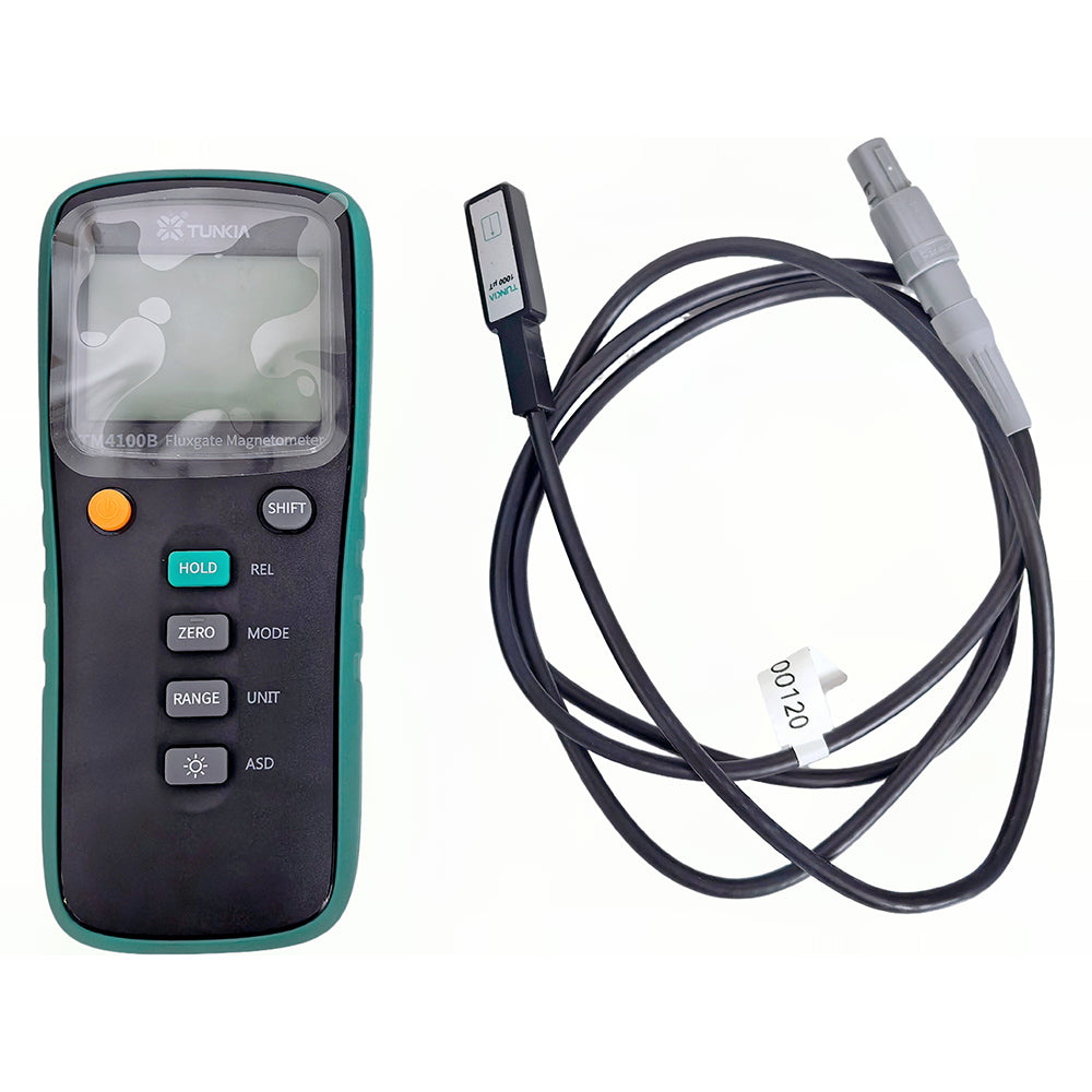 VTSYIQI Digital Fluxgate Magnetometer High Sensitive Magnetometer Fluxmeter with Measuring Range 0~2000μT Accuracy 1% Frequency Range DC～400 Hz Linearity ± 0.5% Fluxgate Probe Input Interface Single-axis Fluxgate Sensor for Measuring Low Magnetic Field