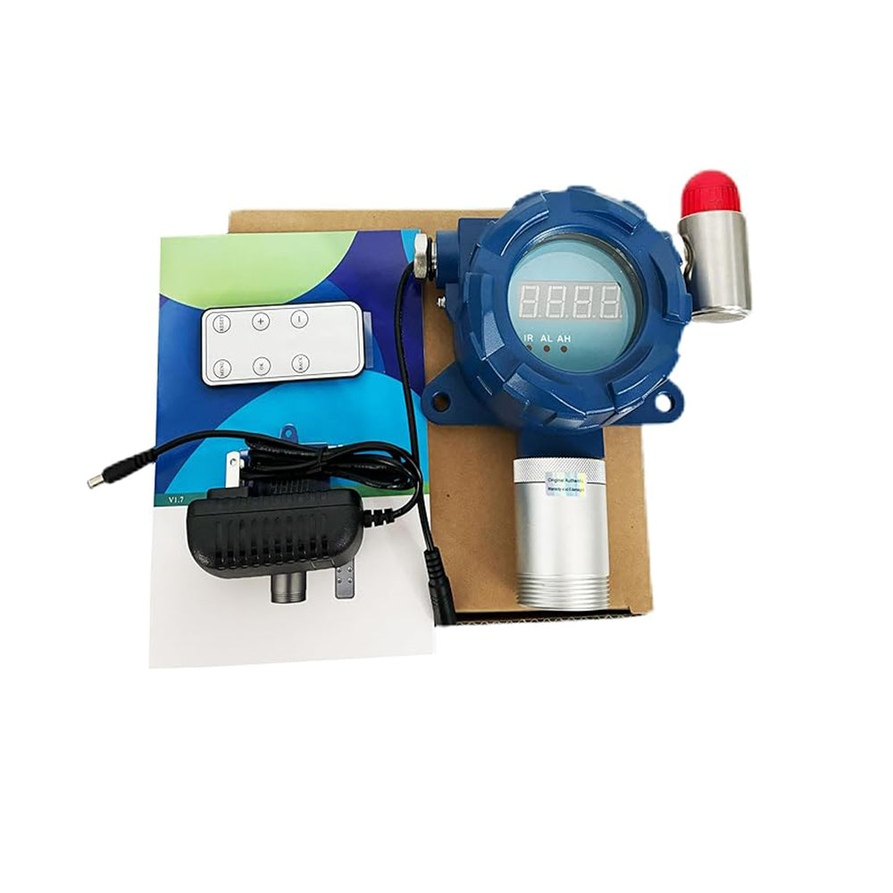 VTSYIQI CH2O Gas Monitor Formaldehyde Leak Detector with Resolution 0.1ppm Measuring Range 0-100ppm Standard 4-20mA and RS485 Output Infrared Remote Control Sound & Light Alarm High Brightness Digital Tube Display