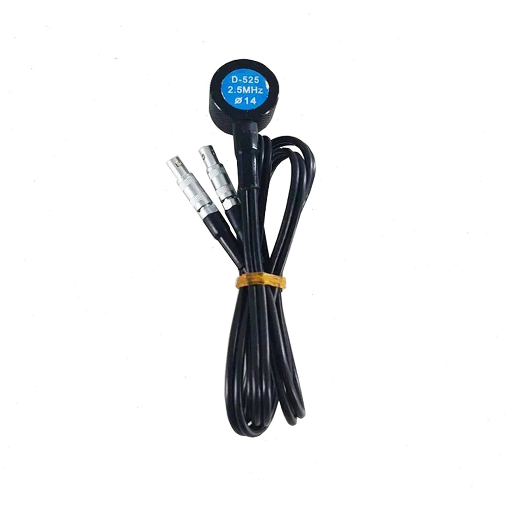 VTSYIQI N02 Ultrasonic Thickness Gauge Transducer Coarse-grain Probe with Measuring Range 3-300mm Frequency 2.5MHz Crystal Size 14mm for MT150/160/180/190/200/600/660 Ultrasonic Thickness Tester