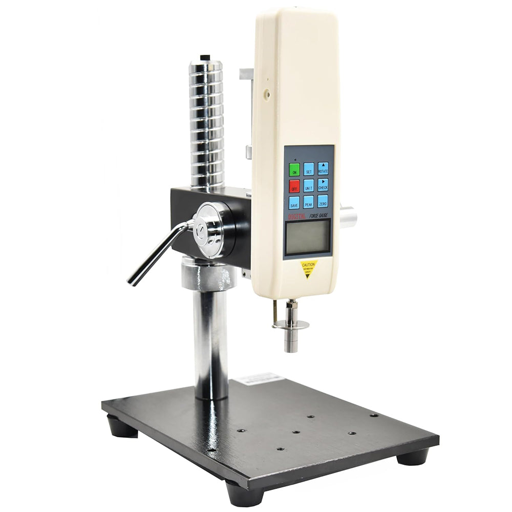 VTSYIQI Fruit Hardness Tester Test Stand with Fruit Penetrometer for Soft and Hard Fruits with Two Measuring Head Φ11.1mm Φ7.9mm Range 0.2-15Kg/cm2(×105pa) 0.4-30Kg/cm2(×105pa) Division Value 0.01 Kg/cm2