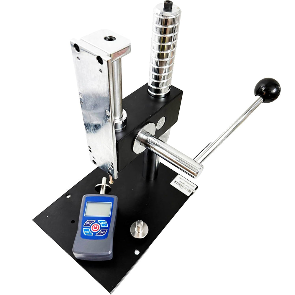 VTSYIQI Digital Fruit Hardness Tester with Test Stand for Soft and Hard Fruits with Range 0.2～15 Kgf/cm2 0.4～30Kgf/cm2 Two Pressure Head Φ11.1mm Φ7.9mm Load Division Value 0.01Kgf/cm2
