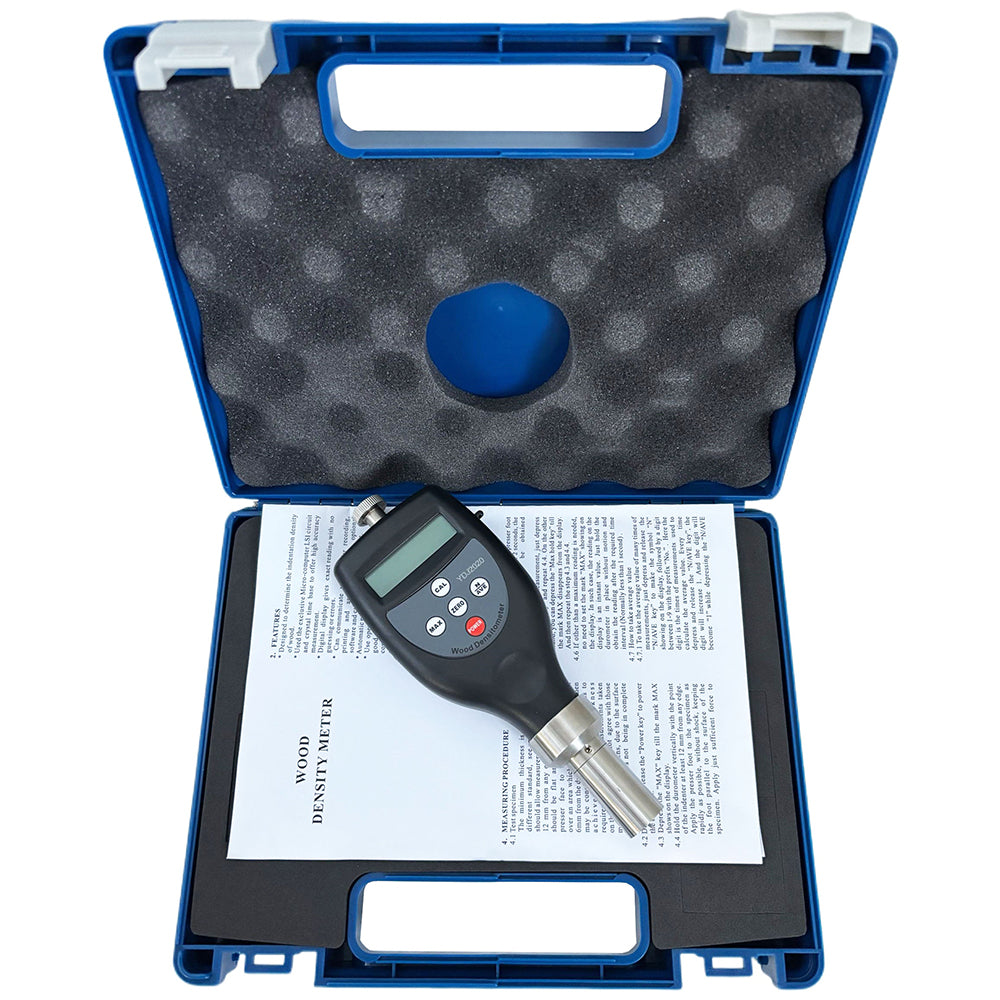 VTSYIQI Handheld Wood Density Meter Tester for Wood Pinus Silvestris Beams Density Test with Resolution 0.01g/cm³ Measurement Range 0.01g/cm³ to 1.2g/cm³ Accuracy ≤±0.01g/cm³